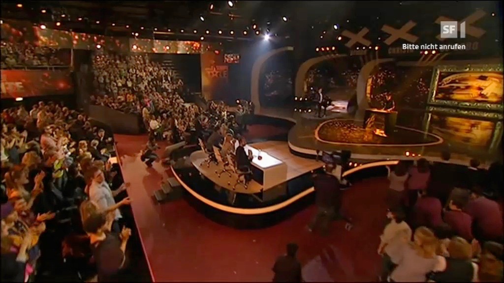 Urs Rudin at a swiss televison show