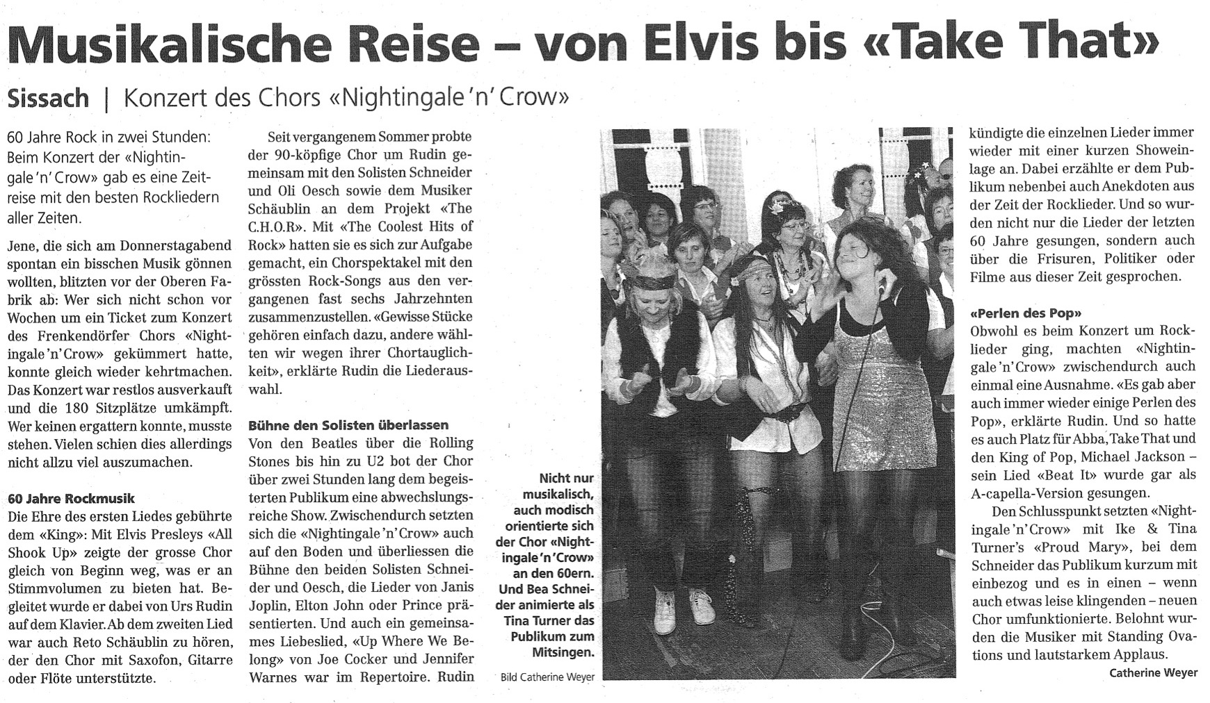 Musiklalisce Reise  - Pressebericht über Urs Rudin