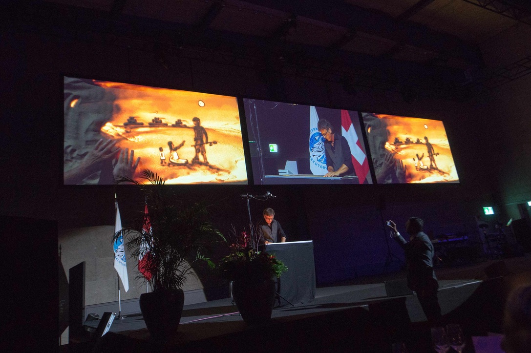 Urs Rudin bei seinem Auftritt 