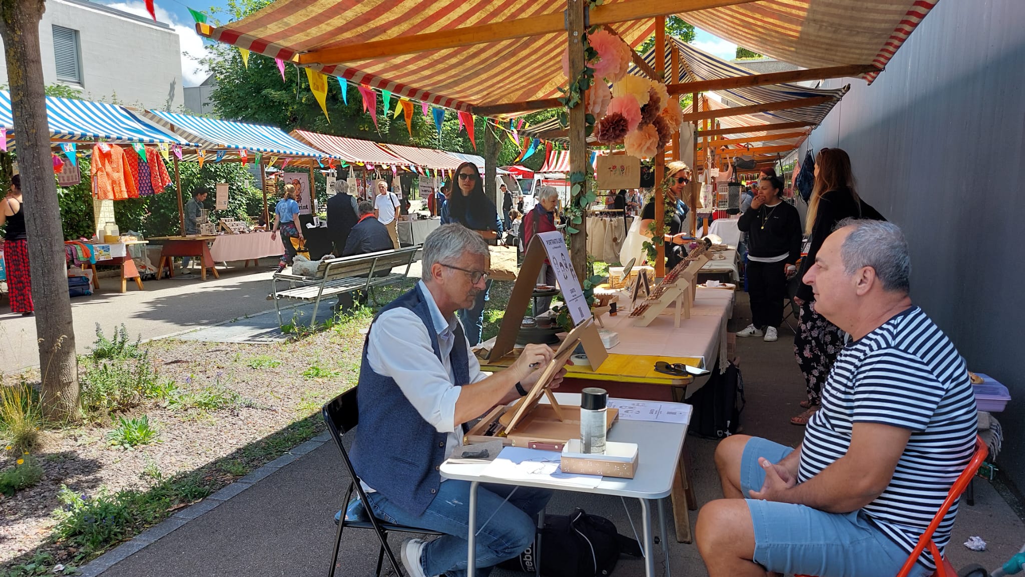 Portraits vom Schnellzeichner- 3-4 Minuten Portraits - Live Portraits für Events, Messen, Shopping Malls, Eröffnungen, Hotels 