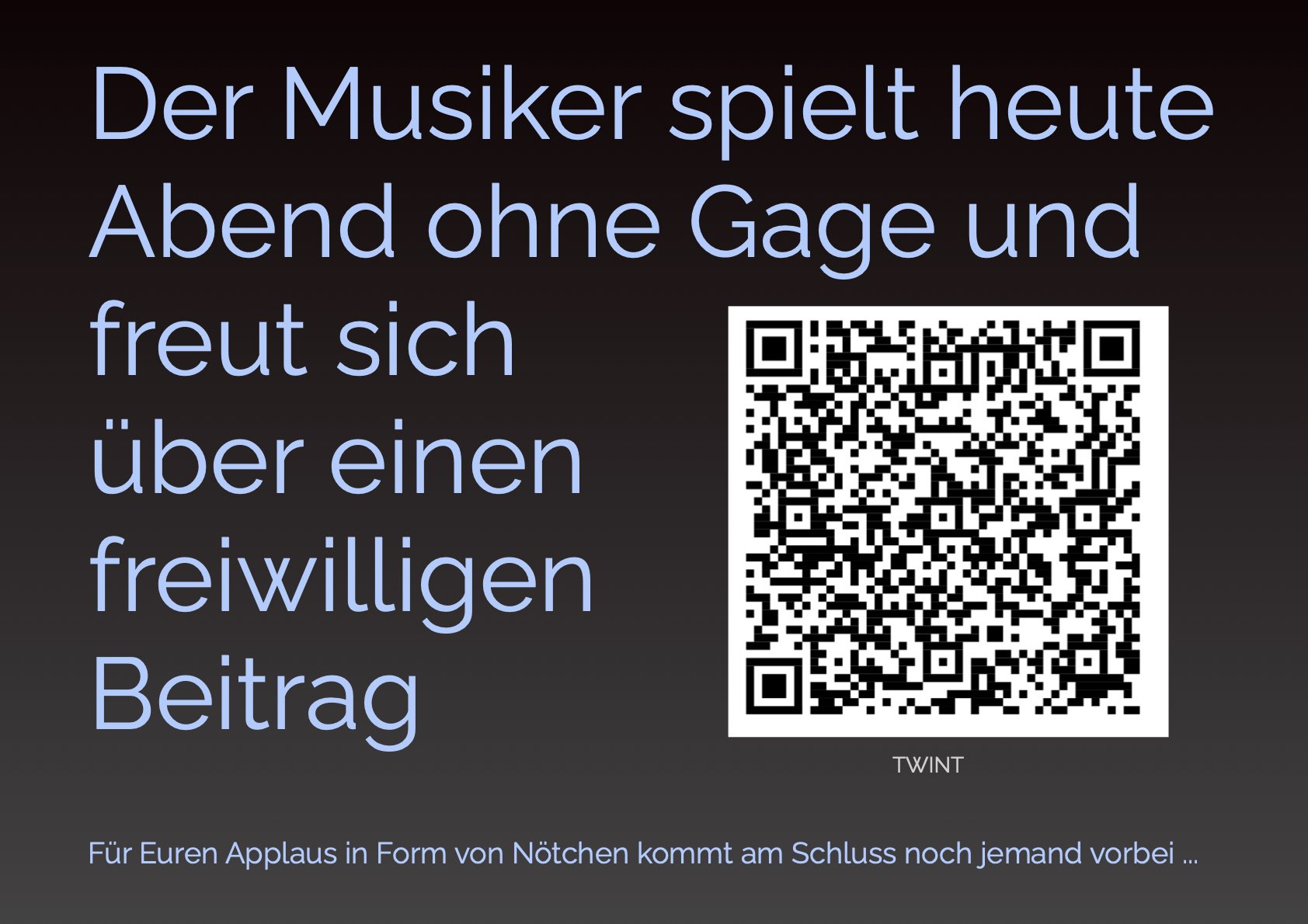 Live Piano Jukebox freiwiiliger Beitrag