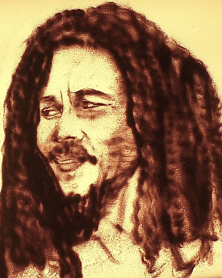 Bob Marley- Sandportrait